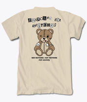Snitches Get Stitches Teddy Mens T-Shirt - S - Riot Society