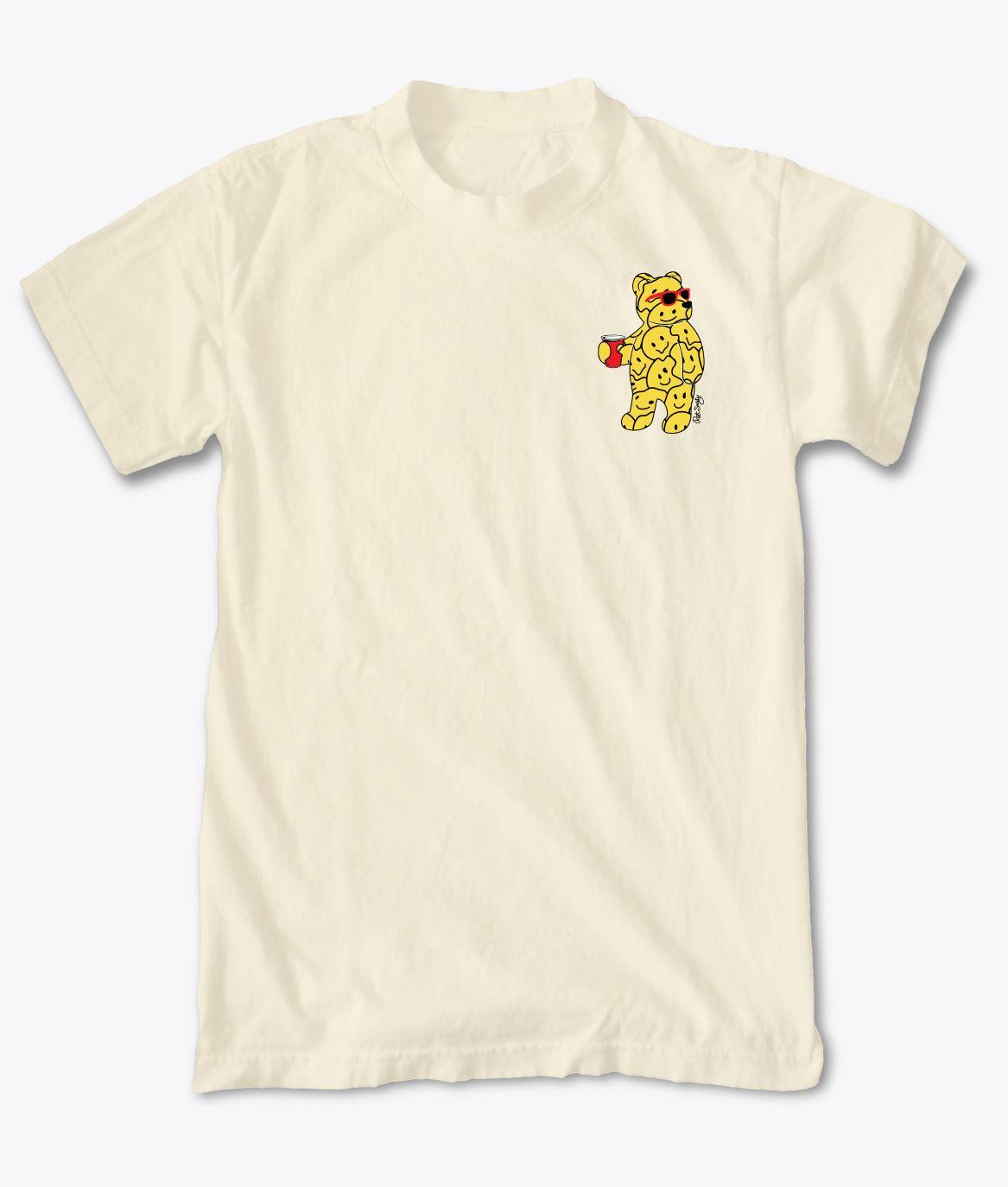 Smiley Face Bear Mens T-Shirt - S - Riot Society