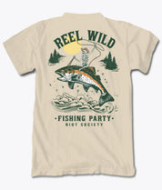 Reel Wild Rodeo Skeleton Fishing Mens T-Shirt - S - Riot Society