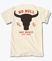 No Bull Cow Skull Mens T-Shirt - S - Riot Society