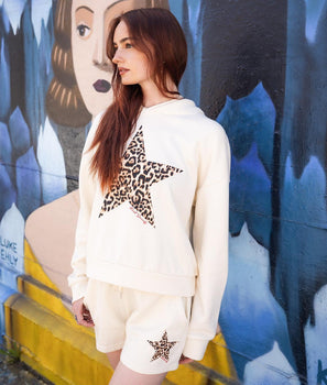 Leopard Star Womens Summer Shorts - XS - Riot Society