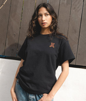 Teddy Bear Embroidered Womens Tee - S - Riot Society