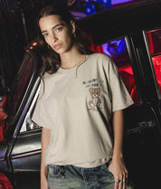 Snitches Get Stitches Teddy Womens Tee - S - Riot Society