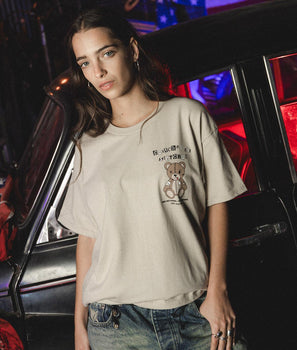 Snitches Get Stitches Teddy Womens Tee - S - Riot Society