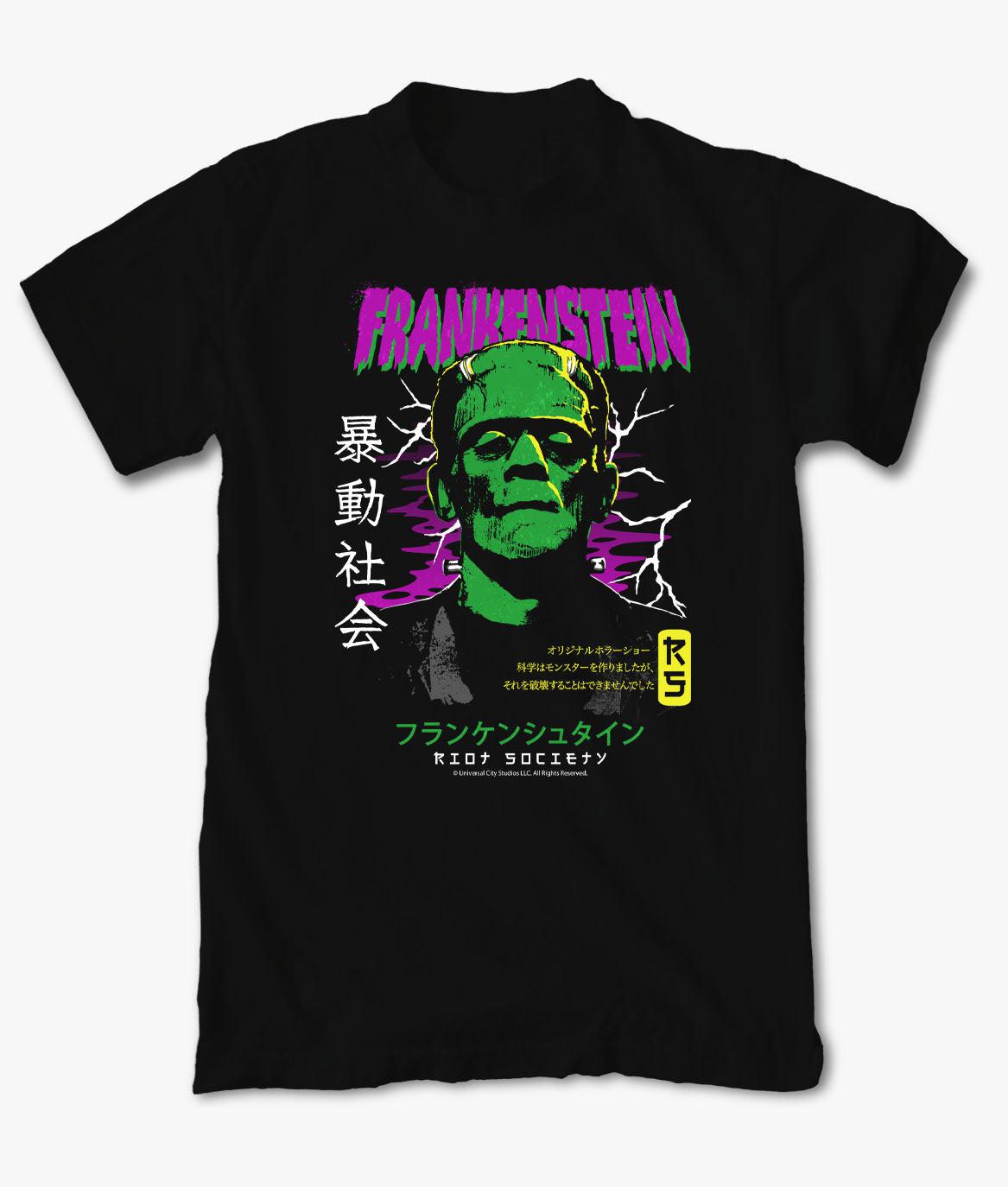 Frankenstein Kanji Boys Tee - S - Riot Society