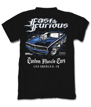 Fast & Furious Custom Muscle Cars Boys Tee - Black - S - Riot Society