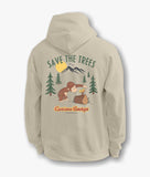 Curious George Save the Trees 2.0 Mens Hoodie - S - Riot Society