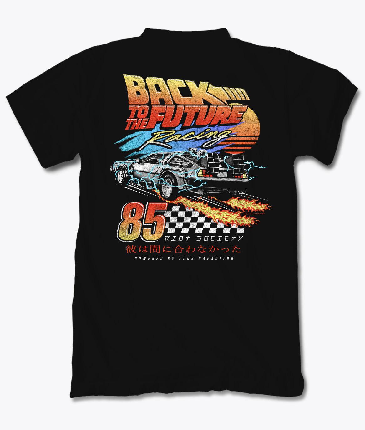 Back to the Future Racing Mens T-Shirt - S - Riot Society