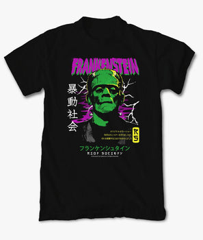 Frankenstein Kanji Mens T-Shirt - S - Riot Society