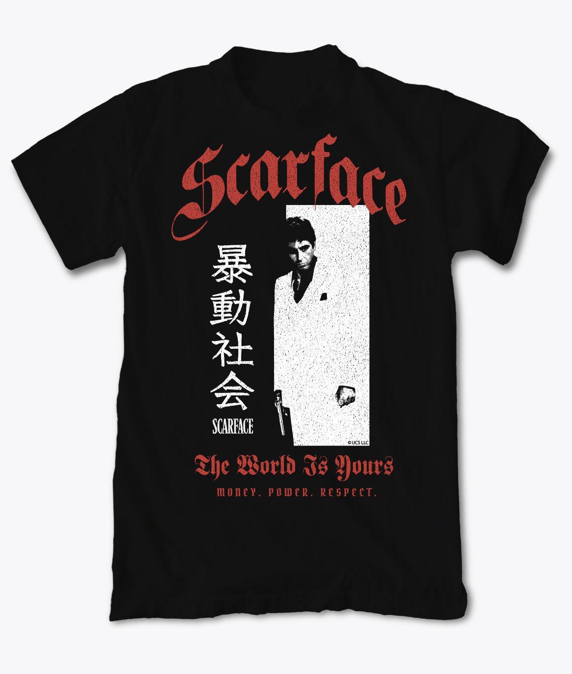Scarface Japan Kanji Mens T-Shirt - Black - S - Riot Society
