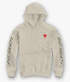 Broken Heart Drip Embroidered Womens Hoodie - - Riot Society