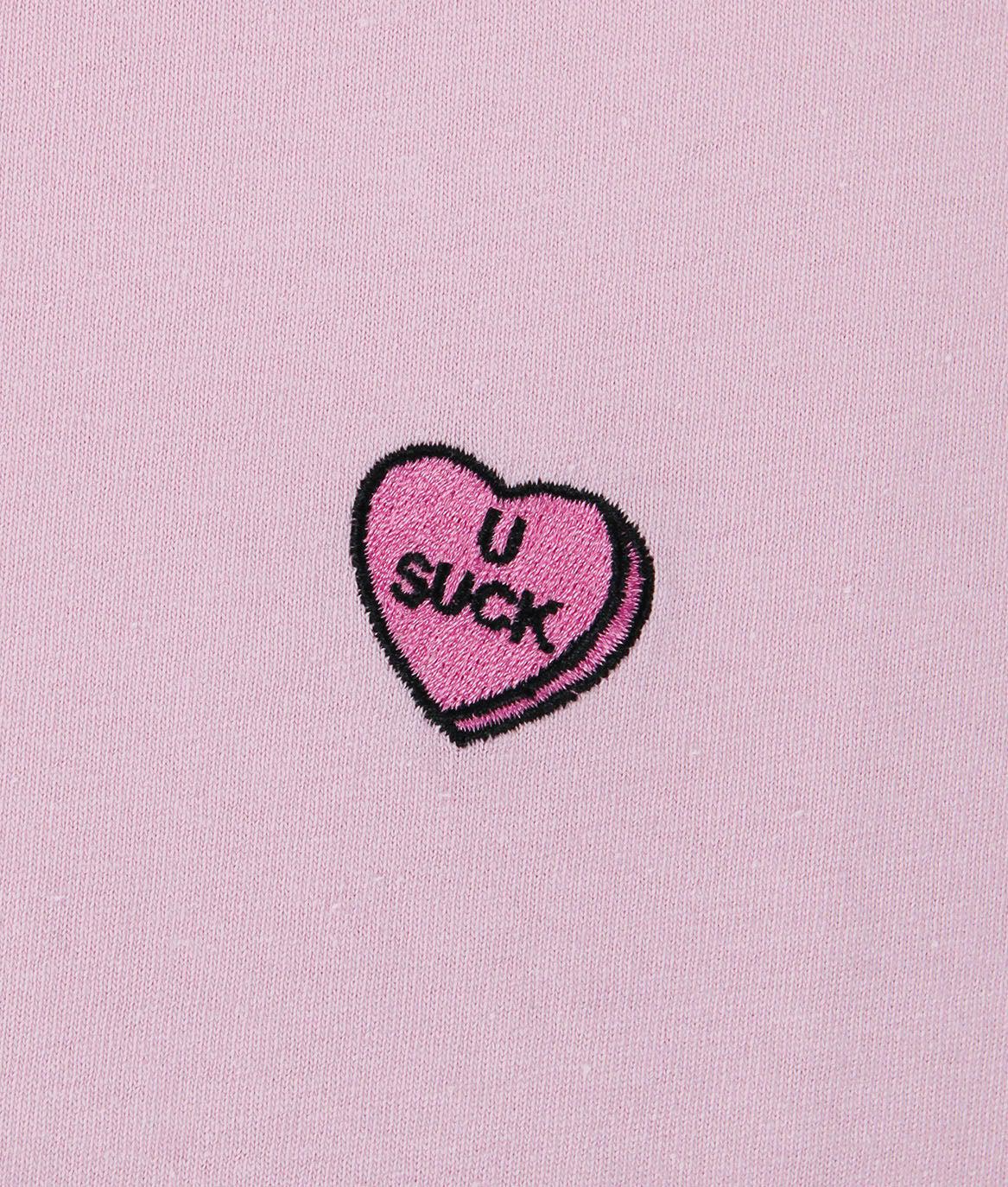 U Suck Candy Heart Embroidered Mens T-Shirt Sale - - Riot Society