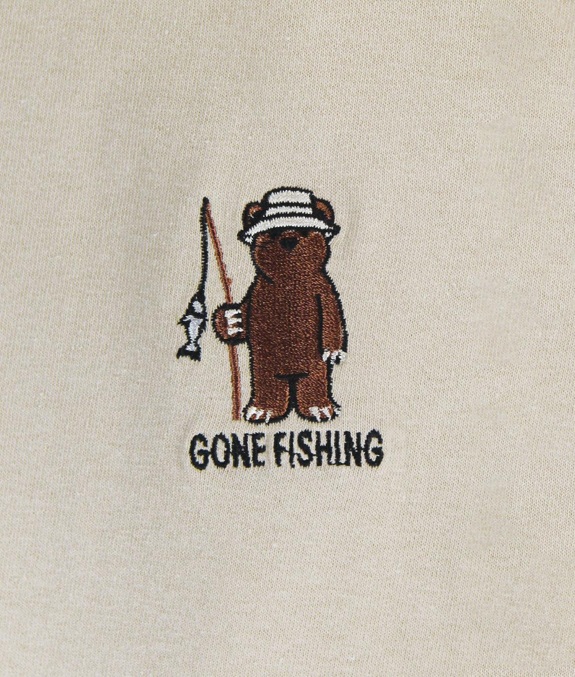 Gone Fishing Embroidered Womens Tee - - Riot Society