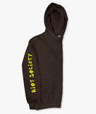 Happy Face Drip 2.0 Embroidered Womens Hoodie - - Riot Society