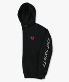 Broken Heart Tears Embroidered Womens Hoodie - - Riot Society