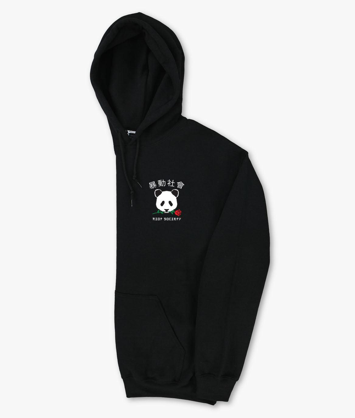 Panda Rose Womens Hoodie - - Riot Society