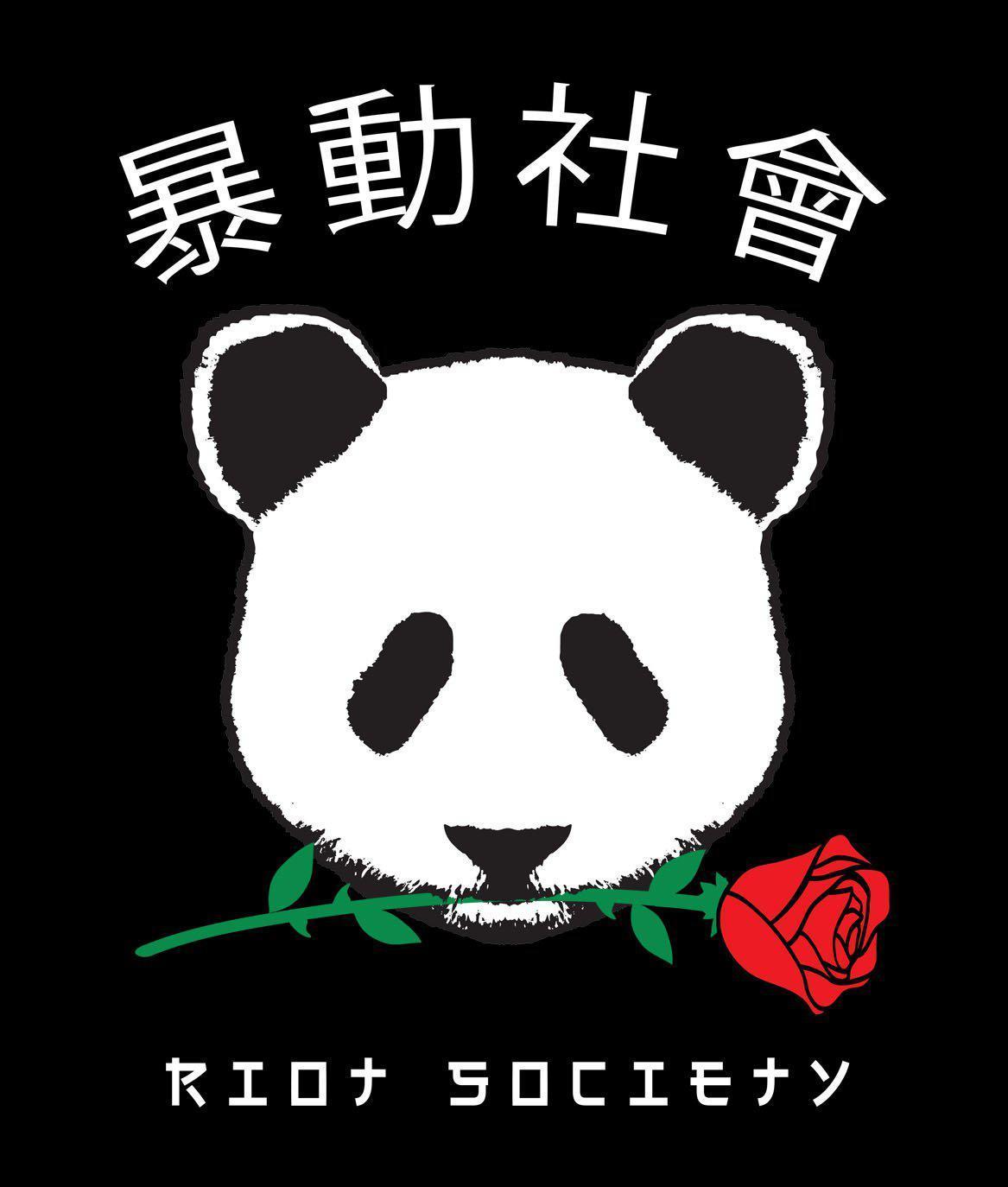 Panda Rose Womens Hoodie - - Riot Society