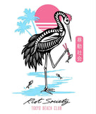 Crane Skeleton Tokyo Mens T-Shirt - - Riot Society