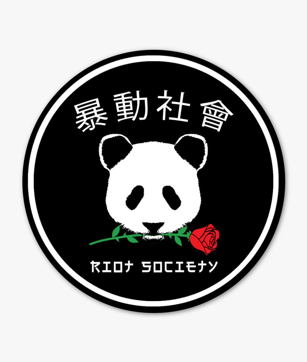 Panda Rose Sticker - OS - Riot Society