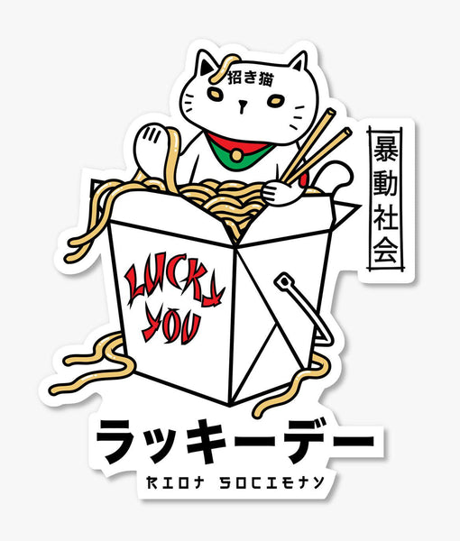 Lucky Cat Stickers  Bluestocking Social