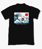 Sugee Kanji Great Wave Lucky Cat Boys Tee - S - Riot Society