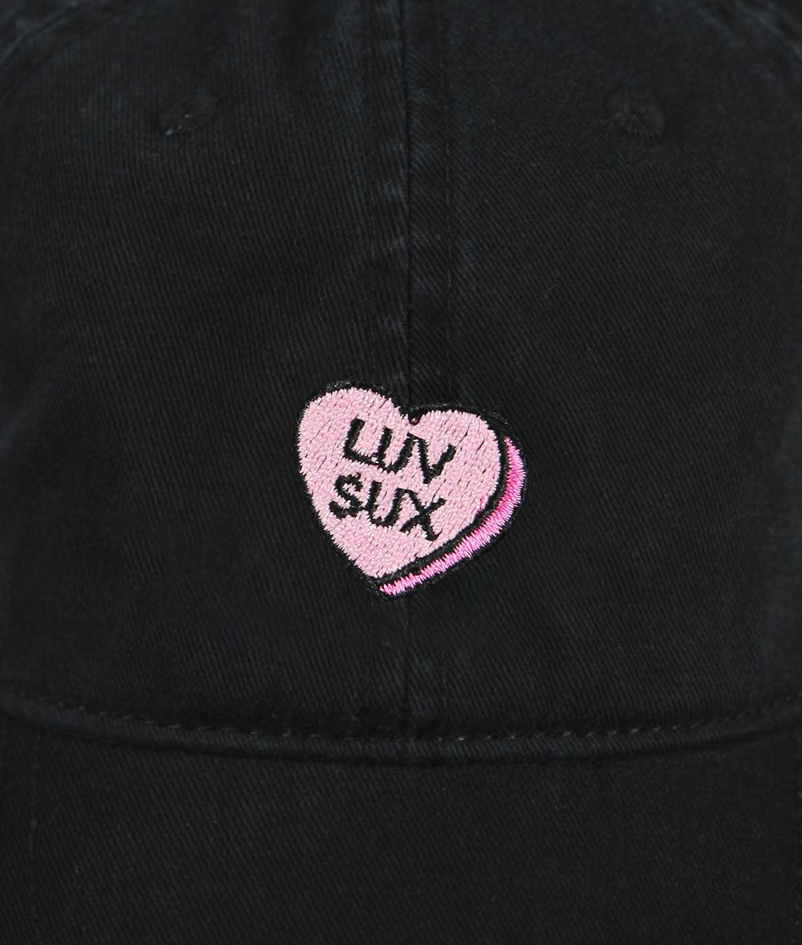 Luv Sux Candy Heart Embroidered Dad Hat - OS - Riot Society
