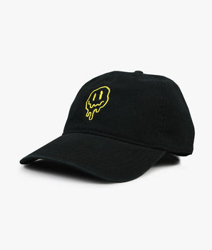Happy Face Drip Embroidered Dad Hat - OS - Riot Society