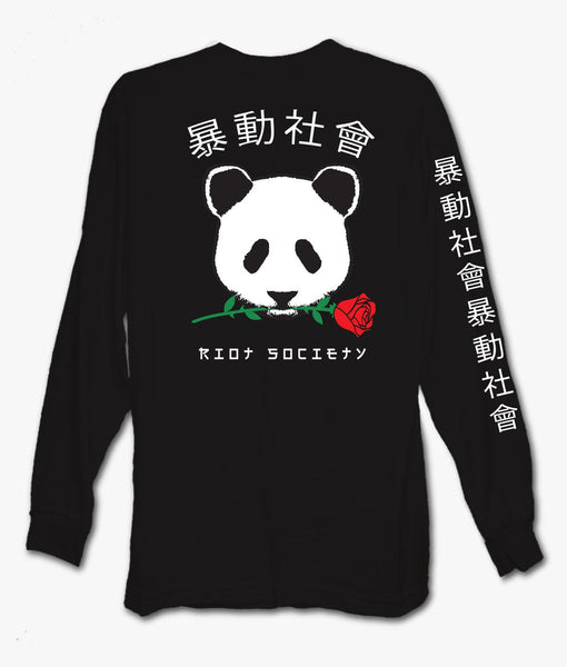 Riot society best sale panda rose hoodie