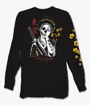 Geisha Shame Mens Long Sleeve T-Shirt - Black - S - Riot Society