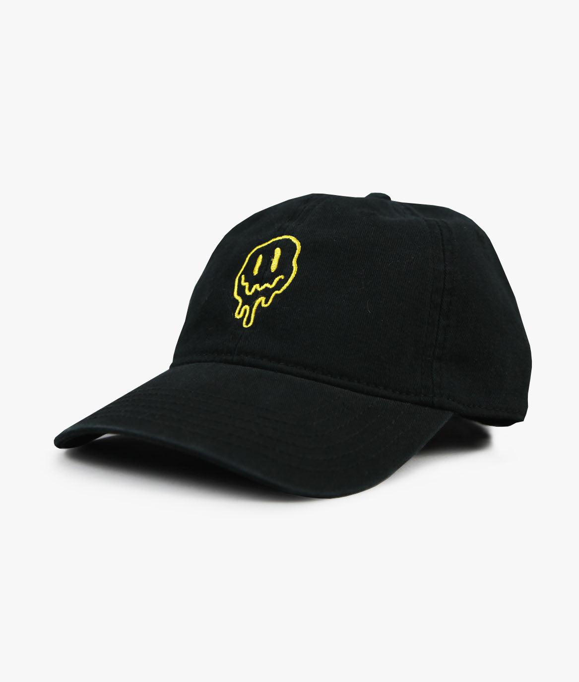 Happy Face Drip Embroidered Womens Dad Hat - OS - Riot Society