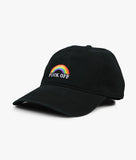 Fuck Off Rainbow Embroidered Womens Dad Hat - OS - Riot Society