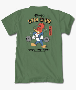 Woody Woodpecker's Gym Club Mens T-Shirt - S - Riot Society